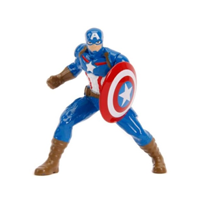 اسباب بازی ماشین فلزی فورد مدل Mustang GT و فیگور کاپیتان آمریکا Marvel با مقیاس 1:24_اسباب بازی